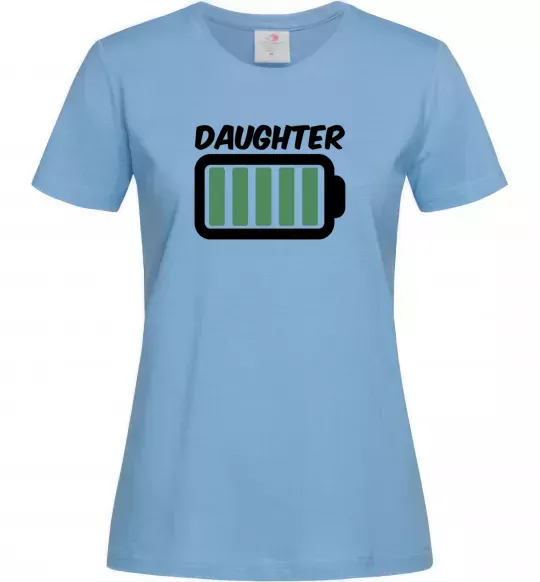 Женская футболка Daughter Голубой фото