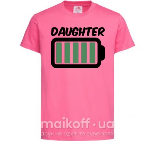 Дитяча футболка Daughter Яскраво-рожевий фото