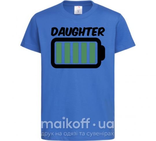 Дитяча футболка Daughter Яскраво-синій фото