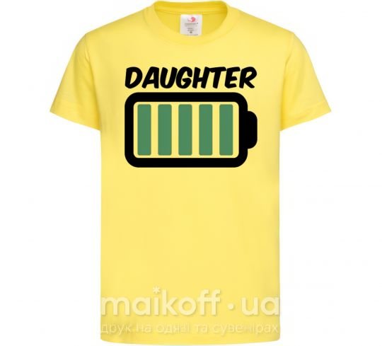 Дитяча футболка Daughter Лимонний фото