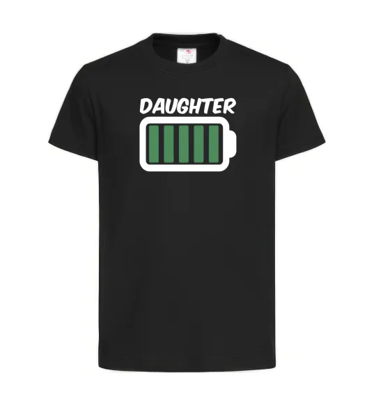 Дитяча футболка Daughter Чорний фото
