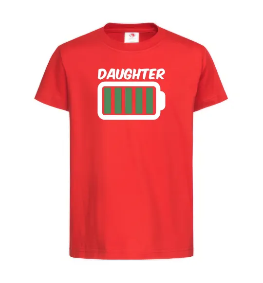 Дитяча футболка Daughter Червоний фото