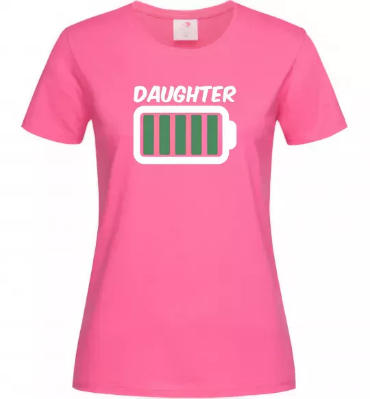 Женская футболка Daughter Ярко-розовый фото