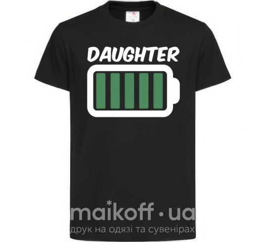 Дитяча футболка Daughter Чорний фото