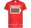 Детская футболка Daughter Красный фото
