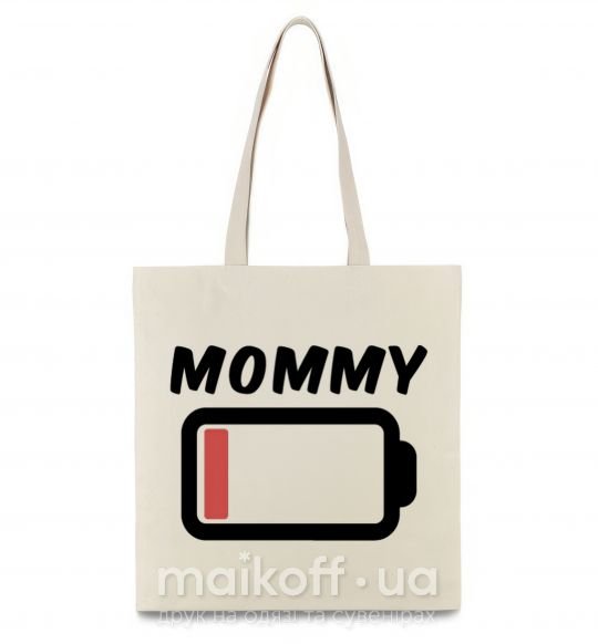 Эко-сумка Mommy Бежевый фото