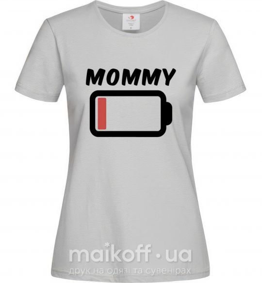 Жіноча футболка Mommy Сірий фото