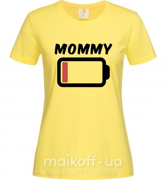 Жіноча футболка Mommy Лимонний фото