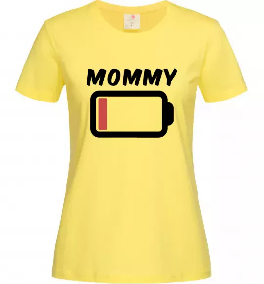Женская футболка Mommy Лимонный фото
