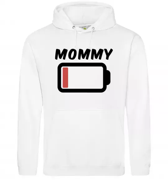 Женская толстовка (худи) Mommy Белый фото