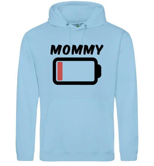 Женская толстовка (худи) Mommy Голубой фото