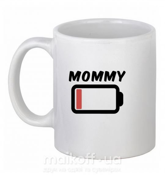 Чашка керамічна Mommy Білий фото