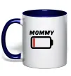 Чашка с цветной ручкой Mommy Глубокий темно-синий Чашка с цветной ручкой Mommy Глубокий темно-синий фото