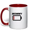 Чашка с цветной ручкой Mommy Красный Чашка с цветной ручкой Mommy Красный фото