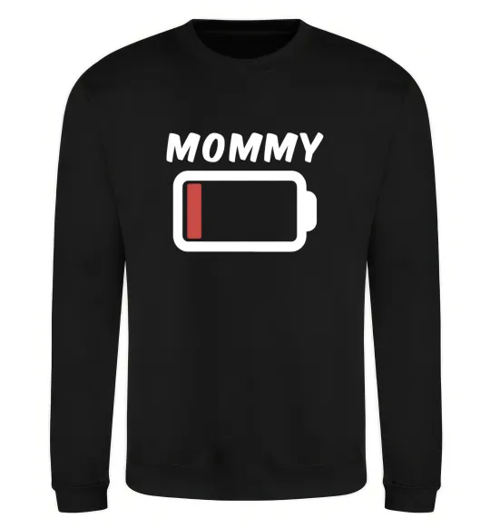 Свитшот Mommy Черный фото