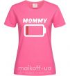 Жіноча футболка Mommy Яскраво-рожевий фото
