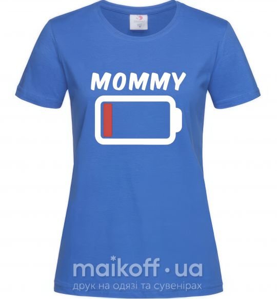 Жіноча футболка Mommy Яскраво-синій фото