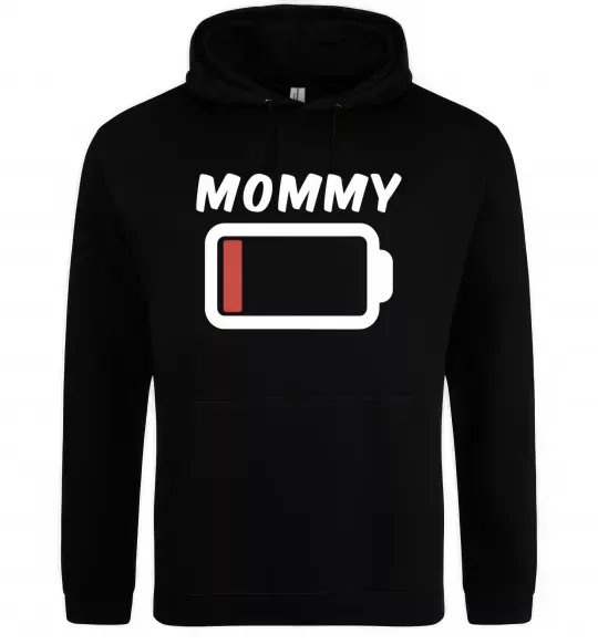 Женская толстовка (худи) Mommy Черный фото