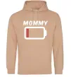 Женская толстовка (худи) Mommy Песочный Женская толстовка (худи) Mommy Песочный фото