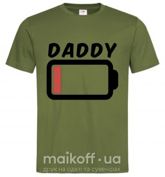 Чоловіча футболка Daddy Оливковий фото