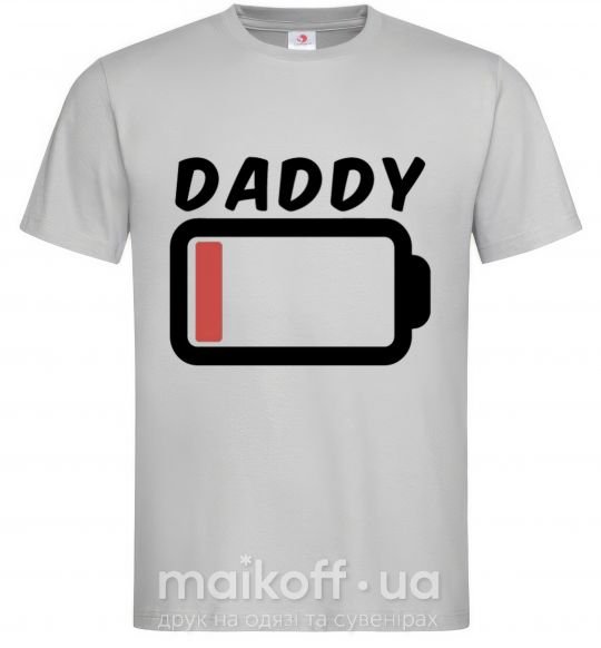 Мужская футболка Daddy Серый фото