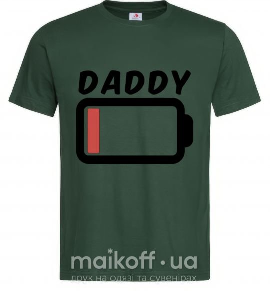 Чоловіча футболка Daddy Темно-зелений фото