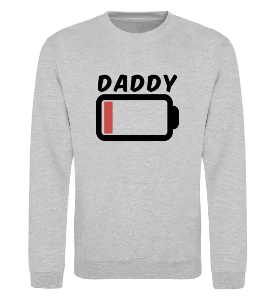 Світшот Daddy Сірий меланж фото