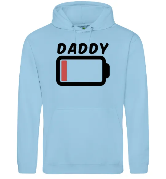 Чоловіча толстовка (худі) Daddy Блакитний фото