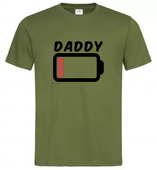 Чоловіча футболка Daddy Оливковий фото