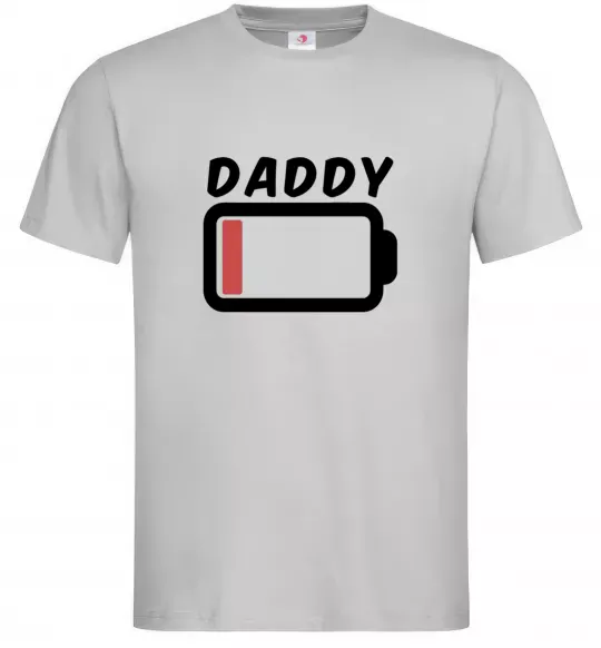 Чоловіча футболка Daddy Сірий фото
