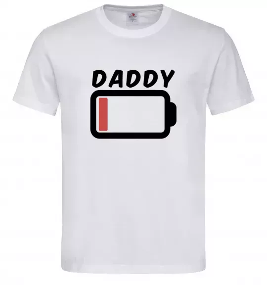 Чоловіча футболка Daddy Білий фото