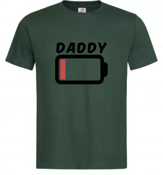 Чоловіча футболка Daddy Темно-зелений фото