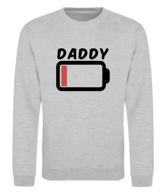 Світшот Daddy Сірий меланж фото