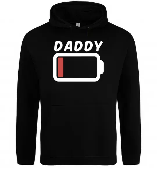 Мужская толстовка (худи) Daddy Черный фото