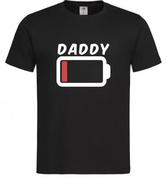 Чоловіча футболка Daddy Чорний фото