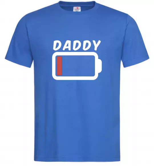 Чоловіча футболка Daddy Яскраво-синій фото