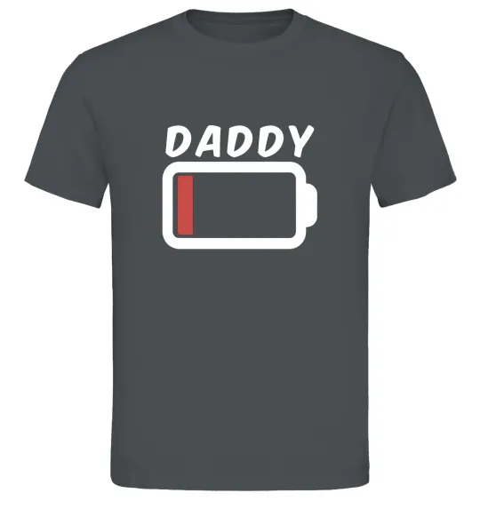 Чоловіча футболка Daddy Графіт фото
