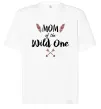 Футболка Оверсайз Mom of the wild one Білий фото