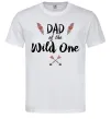 Чоловіча футболка Dad of the wild one Білий Чоловіча футболка Dad of the wild one Білий фото