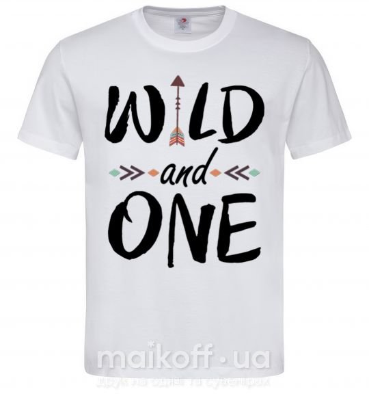 Мужская футболка Wild one Белый фото