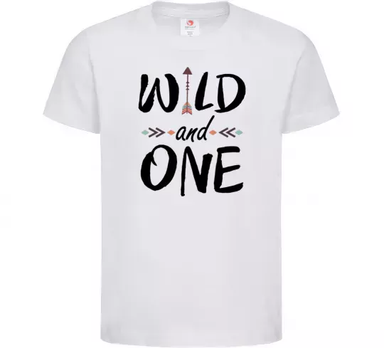 Дитяча футболка Wild one Білий фото