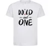Дитяча футболка Wild one Білий фото