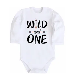 Детский боди Wild one Белый фото