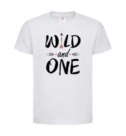 Детская футболка Wild one Белый фото