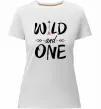 Жіноча преміум футболка Wild one Білий фото