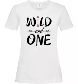 Женская футболка Wild one Белый фото