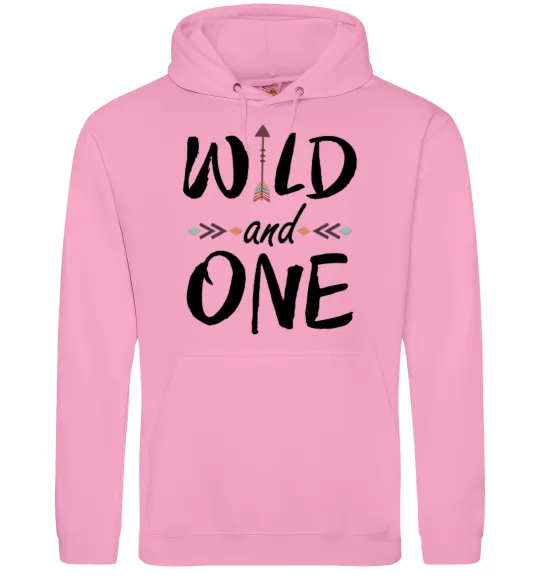 Чоловіча толстовка (худі) Wild one Рожевий фото