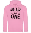 Женская толстовка (худи) Wild one Розовый фото