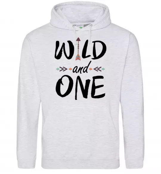 Жіноча толстовка (худі) Wild one Сірий меланж фото