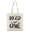 Еко-сумка Wild one Бежевий фото